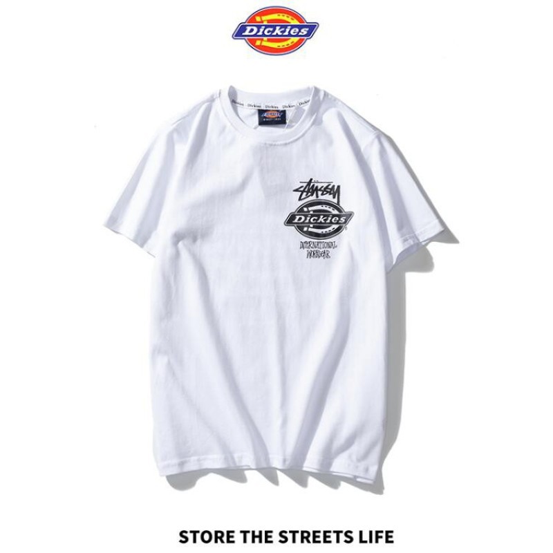 Dickies & Stussy เสื้อยืดแขนสั้นพิมพ์ลายแฟชั่น Size S-4XL - L-Tshirt ...