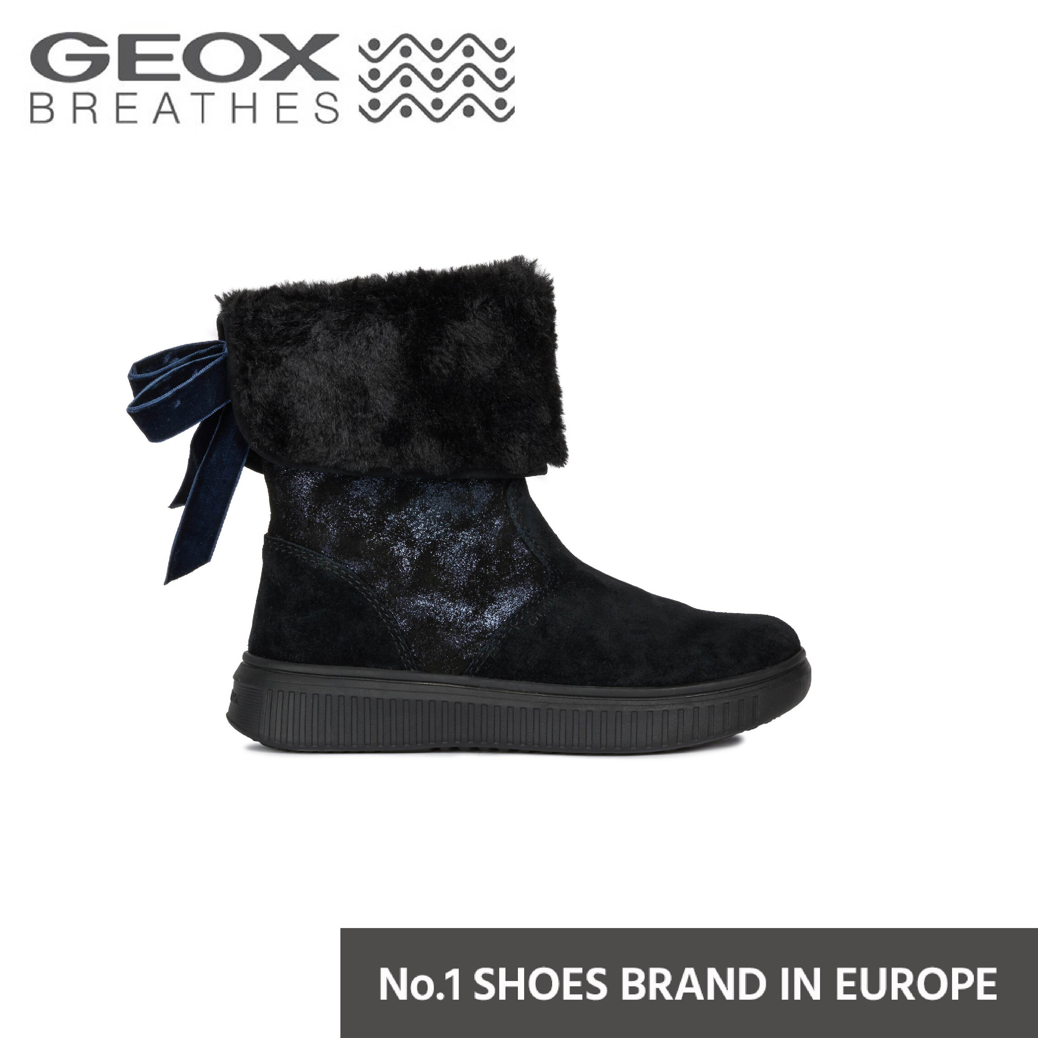 GEOX รองเท้า DISCOMIX G. A รองเท้าเด็ก สีดำ