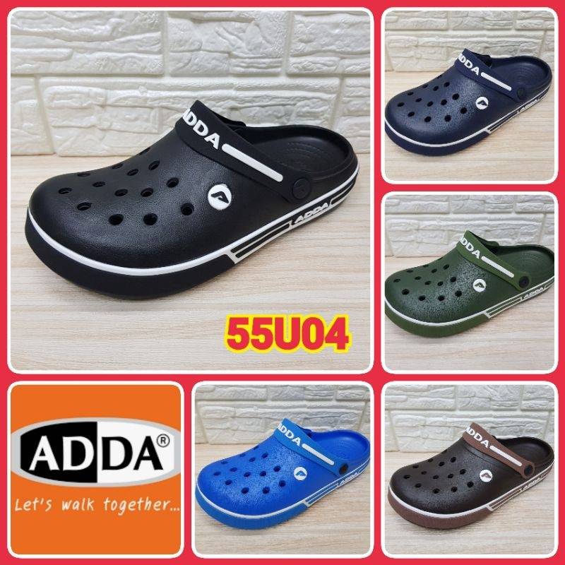 ADDA รองเท้าหัวโต รุ่น 55U04 รองเท้าผู้ชาย รองเท้าแตะแบบสวม เบอร์ 7-10