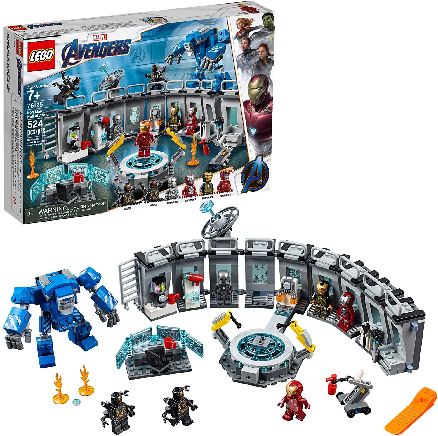 Lego Marvel Avengers Iron Man Armor Hall 76125 Bộ Xây Dựng Hình Hành Động  Marvel Tony Stark Iron Man Set (524 Miếng) - Mixasale