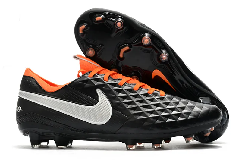 ของแท้ Nike Tiempo ตํานาน 8 Elite SG-Pro AC58 รองเท้าผ้าใบผู้ชาย, รองเท้าฟุตบอล, เหมาะสําหรับวัยรุ่น, นักกีฬา