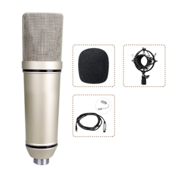 for U87 Condenser Microphone Suspension Microphone Recording Large Diaphragm Microphone Diaphragm Condenser Microphone