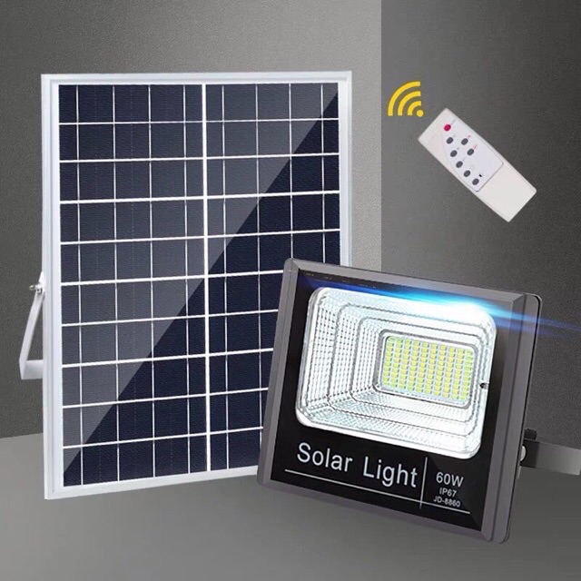 📡ไฟโซล่าเซลล์ สปอตไลท์ Solar LED โซล่าเซลล์ รุ่นพี่บิ๊ก jd-10W 25W 40W  60W 120W  200W. แสงสีขาว💡🔦#7118
