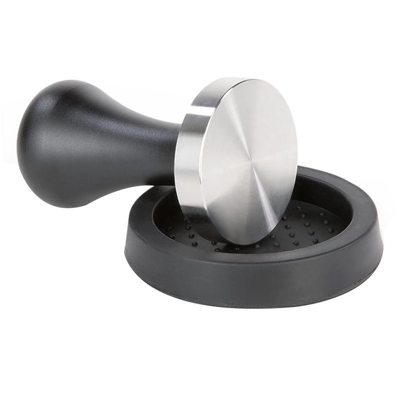 Coffee Tamper Set(51 mm),Espresso Stamp with Flat Stainless Steel Base