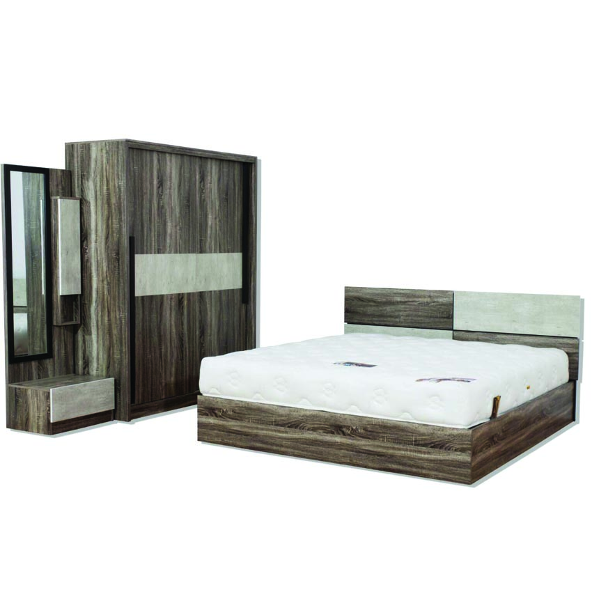 Raminthra Furniture ชุดห้องนอน Kenzo ขนาด5ฟุต ( เตียง 5ฟุต+ตู้ผ้าบาน ...