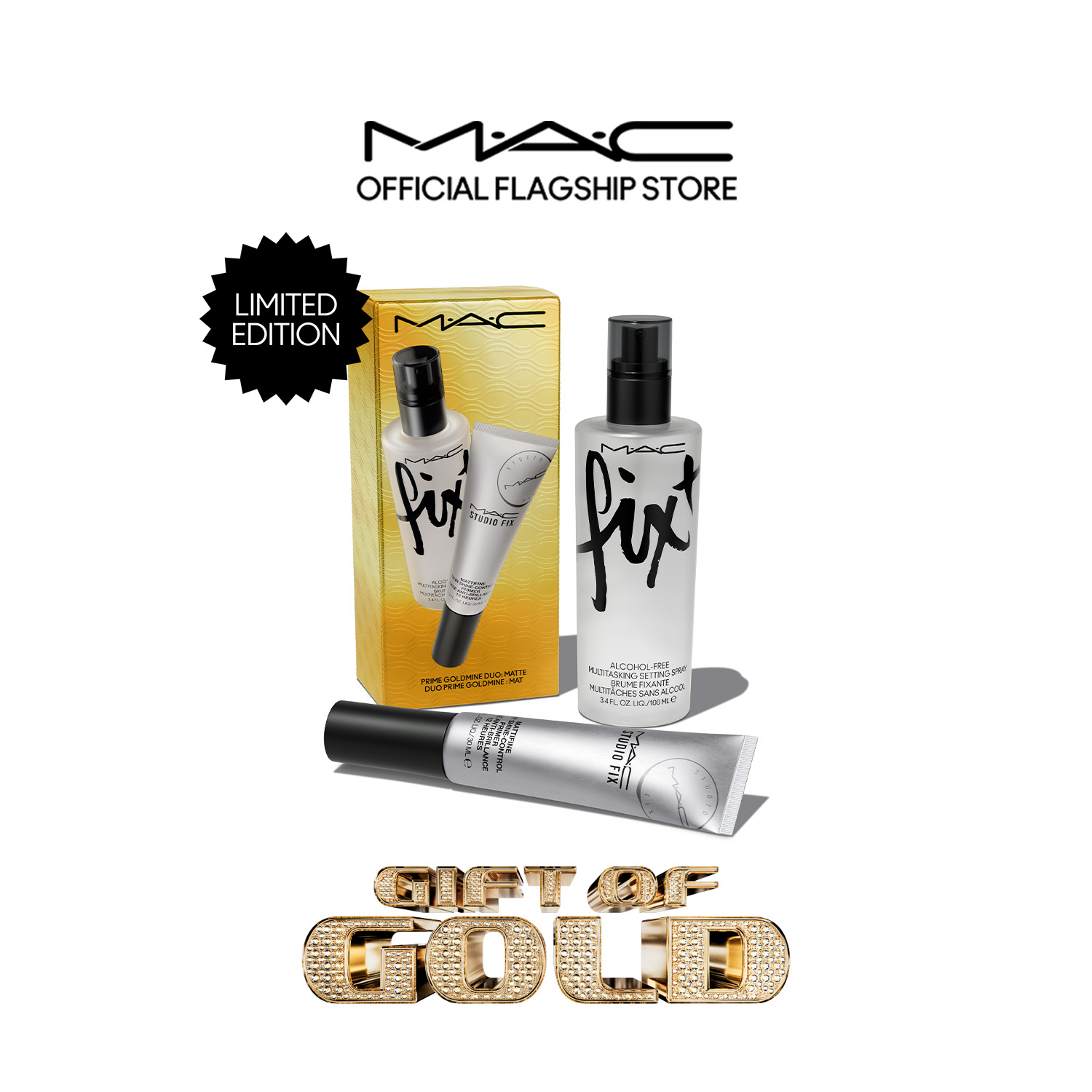 MAC Prime Goldmine Duo เซ็ตติ้งสเปรย์ FIX ORIGINAL 100 มล. และ แมค ...