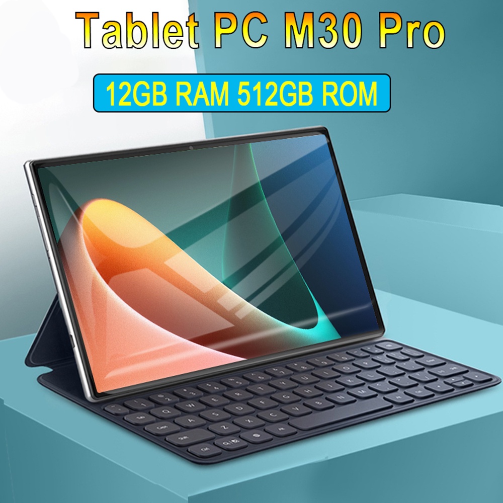 2021 แท็บเล็ตใหม่เดิม M30 Pro, 12+512GB, แท็บเล็ตราคาถูก, เครือข่าย 5g ...
