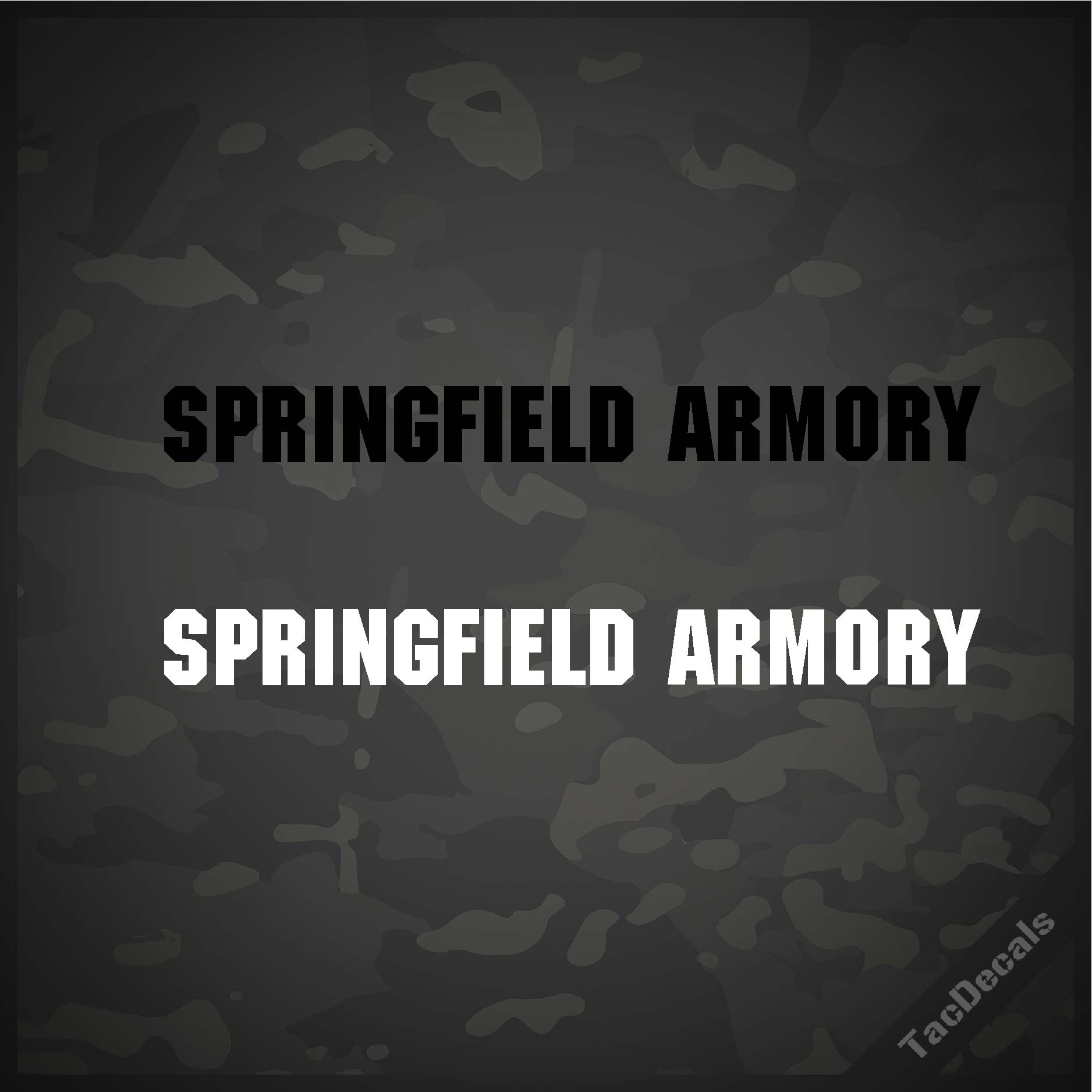 สติกเกอร์ติดกล่องปืน Spring field Armory สติกเกอร์ติดรถยนต์ กล่องปืน ...