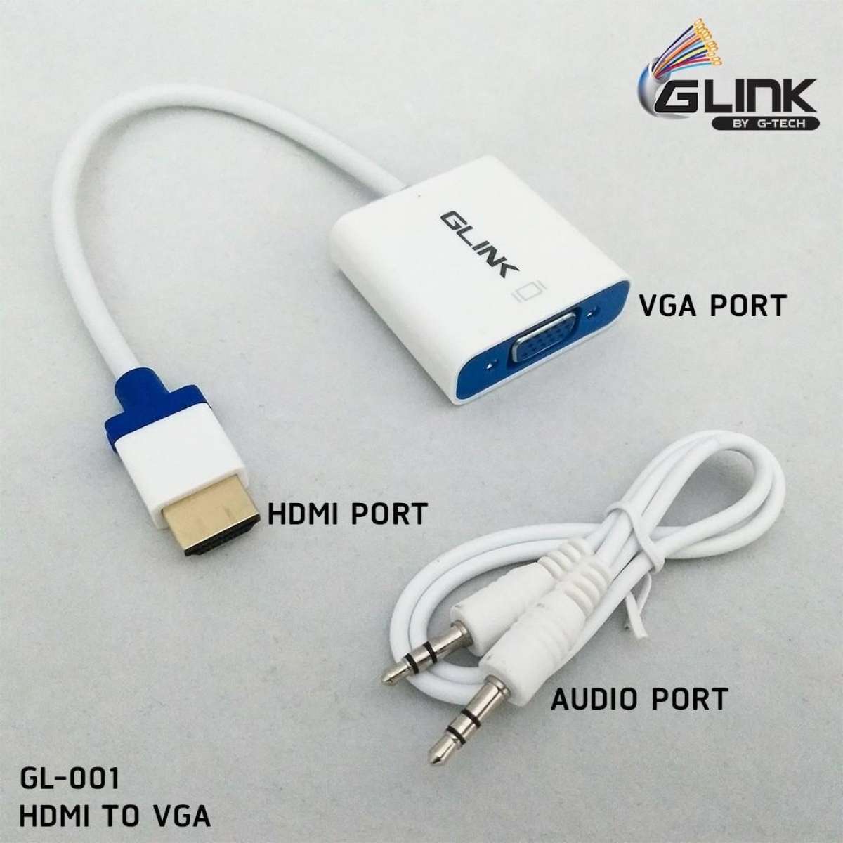 GLINK สายHDMI to VGA Converter Adapter รุ่น GL001 Lazada.co.th