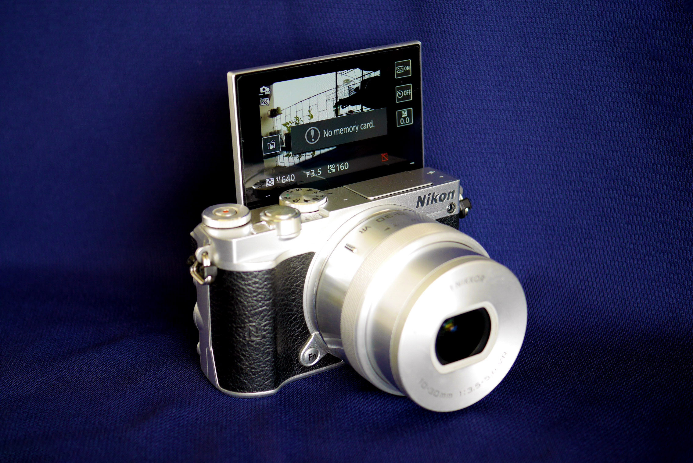 Nikon 1 J5 Digital Wi-Fi NFC Camera Black Silver Kit with 10-30mm VR Zoom Lens, 4K Video