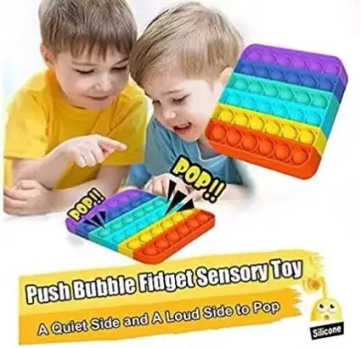 ของเล่น Push Pop Bubble Sensory Fidget Toy สําหรับเล่นคลายเครียด ของเล่นบีบอัด เกมสมองเล่นได้ทั้งเด้กและผุ้ใหญ่