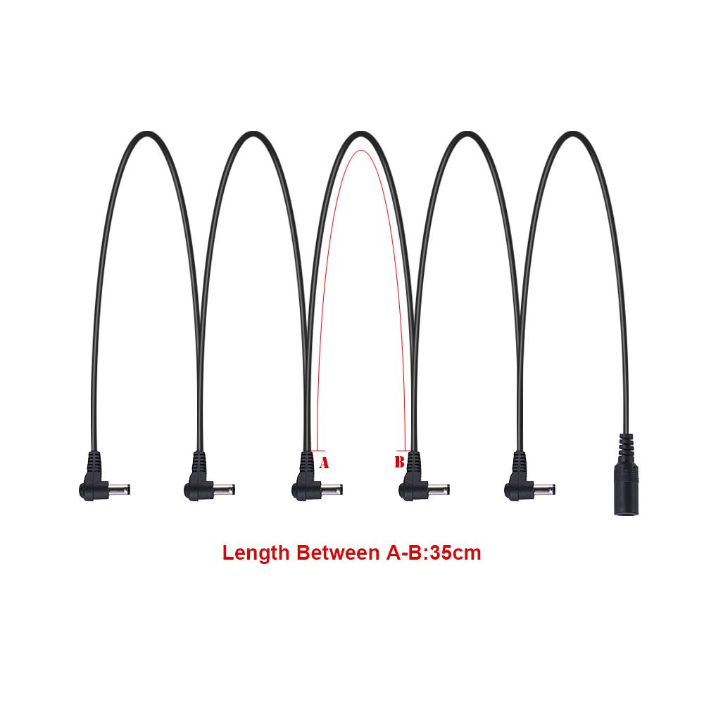 [ammoon]quà bí mật 9V DC 1000mA 5 Way Guitar Effect Power Supply Adapter Cable Negative Inside Positive Outside