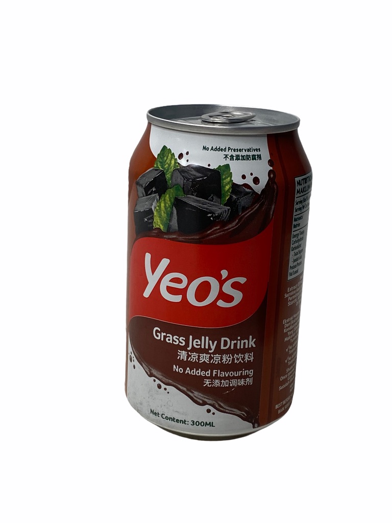 YEO'S Grass Jelly Drink เครื่องดื่ม สมุนไพรพร้อมดื่ม สินค้านำเข้าจากมาเลเซียบรรจุ 300ml รุ่นกระป๋อง สีน้ำตาล 1 กระป๋อง ราคาพิเศษ สินค้าพร้อมส่ง
