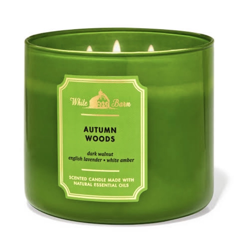 Set1/7 BBW เทียนหอม Aromatherapy Bath and Body Works White Barn 3 Wicks