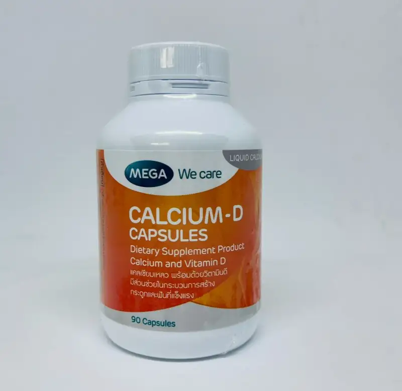 ภาพสินค้าMega We Care Calcium D 90 Capsules เมก้า วี แคร์ แคลเซียม ดี 90 แคปซูล กระดูกและฟัน จากร้าน MEGA PHARM CARE บน Lazada ภาพที่ 1