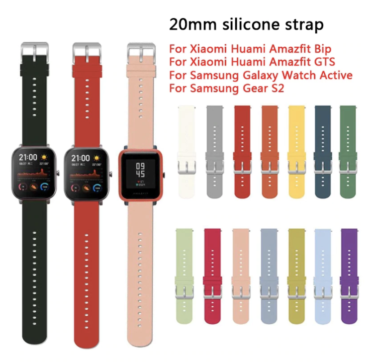 สาย 20mm Amazfit Bip ,GTS, GTR 42mm Huawei Watch GT2 42mm Samsung Galaxy Watch 42mm Active  Active2 40mm 44mm gts2 mini