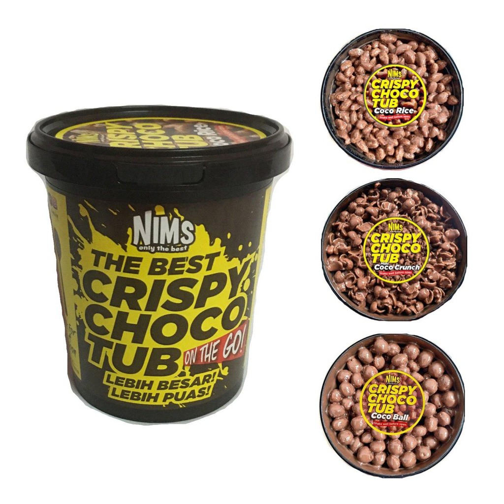 (แพ็ค 3 รส) Nims Crispy Choco Tube คริสปี้ ช็อคโก้ ทูบ โกโก้ครันช์เคลือบช็อคโกแลต รส Mini Coco Crunch , Coco Ball , Coco Rice สินค้านำเข้า