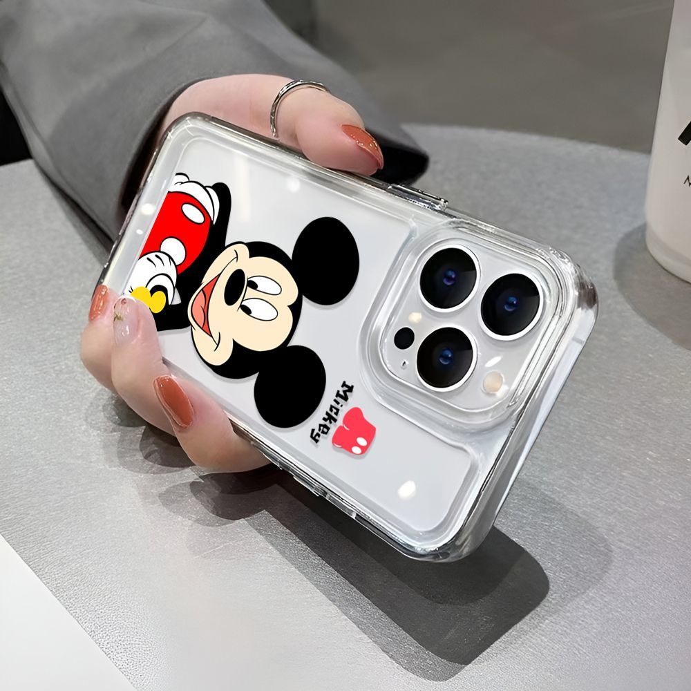 For IPhone 14 Pro Max IPhone Case Thickened TPU Soft Case Clear Case Shockproof Cartoon Cute Compatible for IPhone 11 Pro Max