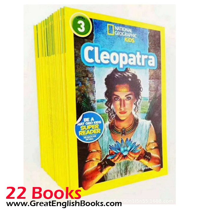 (In stock) สินค้าพร้อมส่ง  หนังสือเด็กภาษาอังกฤษ  National Geographic Kids Level 3 22 Books