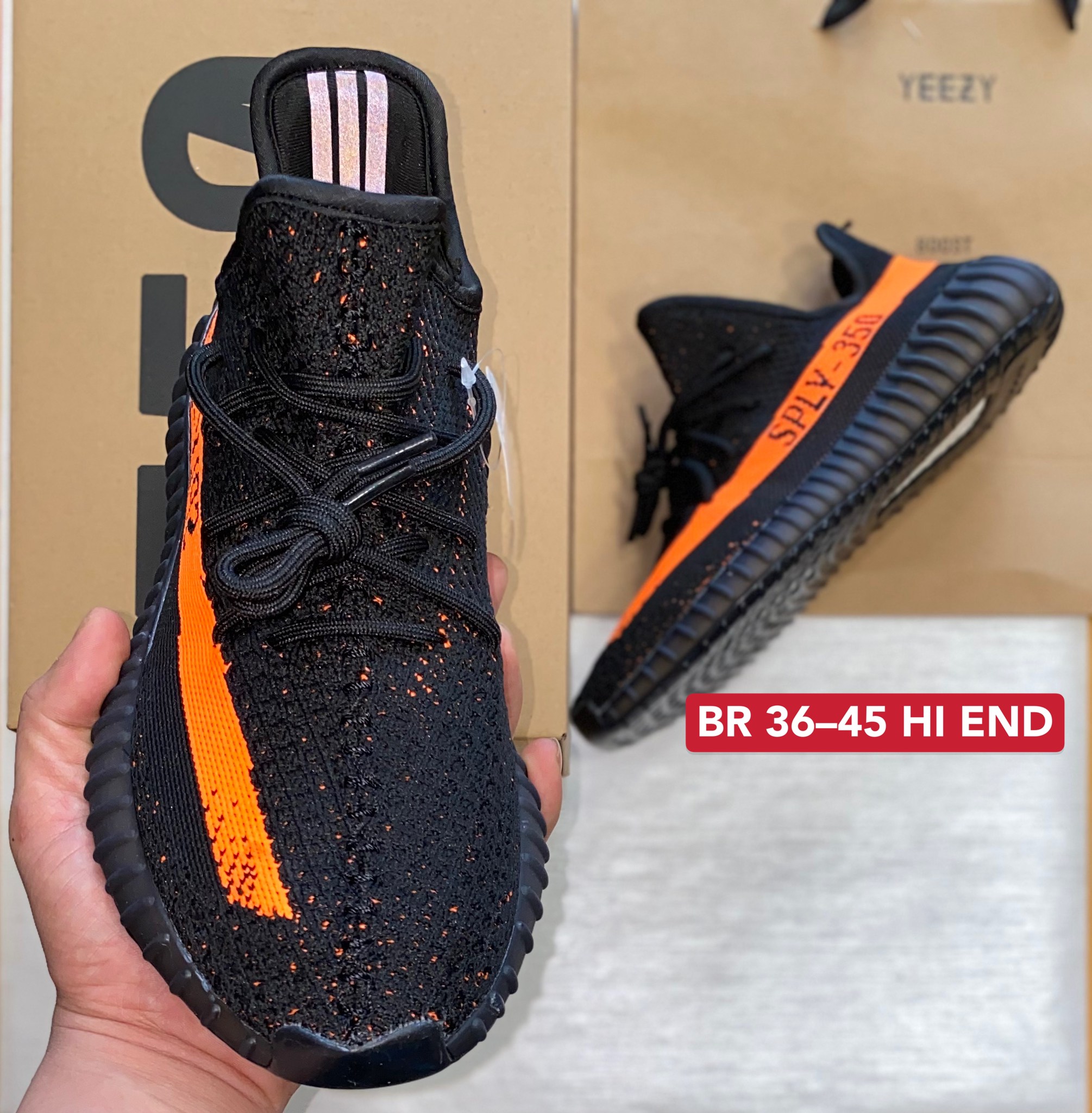 รองเท้าAdidas Yeezy Boost SPLY-350 V2 Zebra สีดำ รองเท้าวิ่ง รองเท้า ...