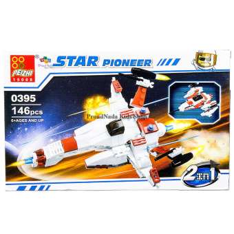 ProudNada Toys ของเล่นเด็กชุดตัวต่อเลโก้ยานอวกาศ PEIZHI STAR PIONEER 146 PCS 0395