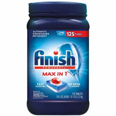 [พร้อมส่ง 125+ แถม 3 เม็ด] Finish Powerball Max In One Dishwasher Detergent