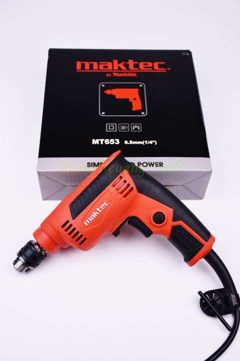 MAKTEC สว่านปรับรอบซ้าย-ขวา 6.5mm.(1/4) รุ่น MT-653