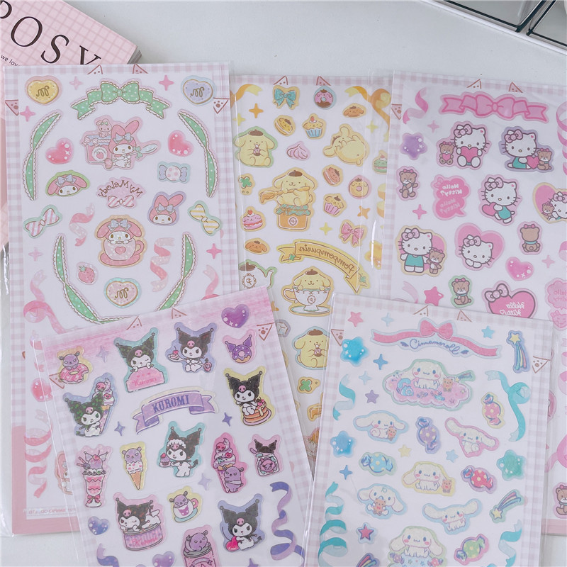 Sanrio Decorative Sticker Waterproof Sticker Kuromi Melody
