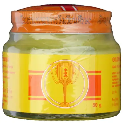 Golden Cup Balm 50g Muscle Tension Softness Relief Thailand
