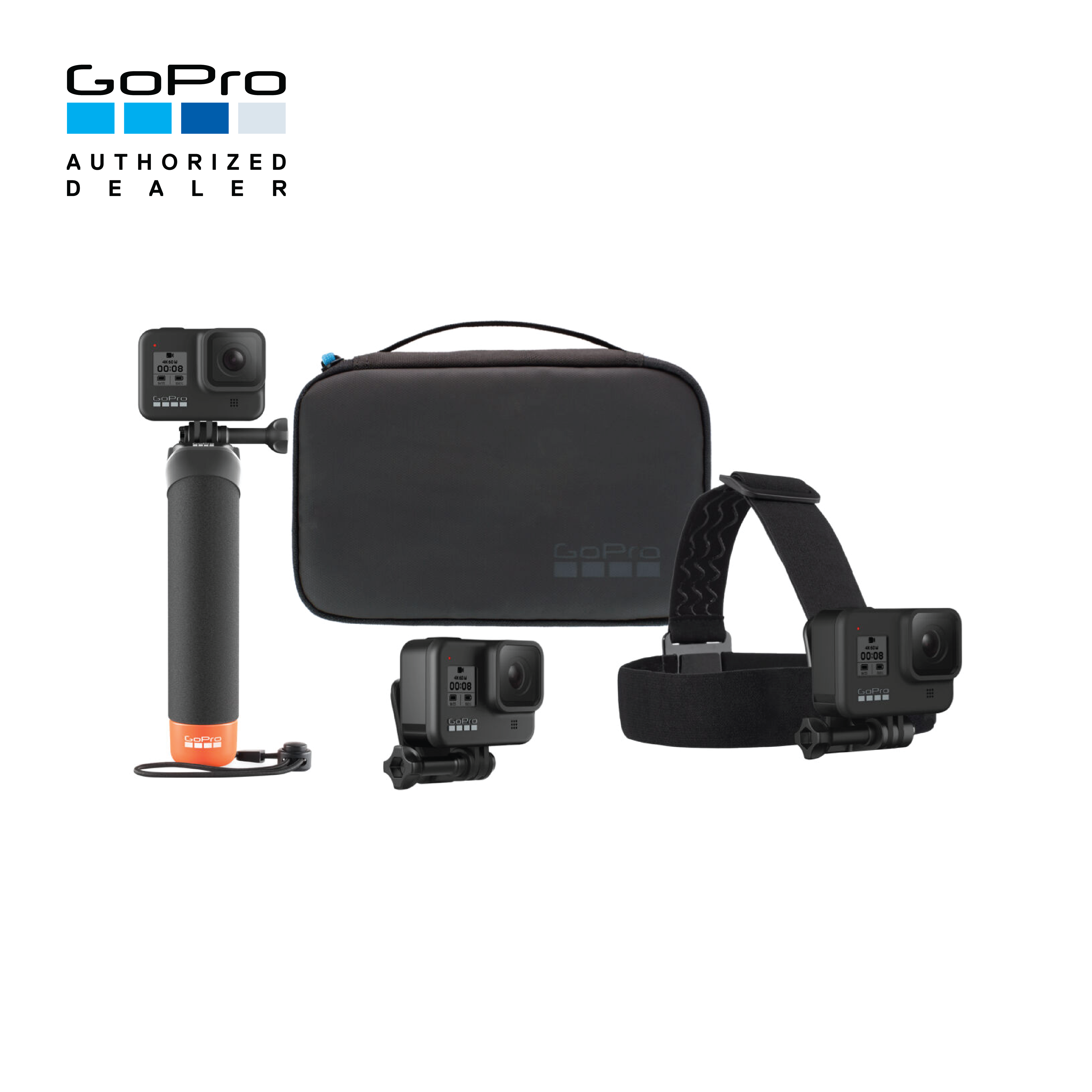 GoPro Adventure Kit ชุดอุปกรณ์เสริมพร้อมกระเป๋าใส่ที่เหมาะสำหรับการผจญภัย