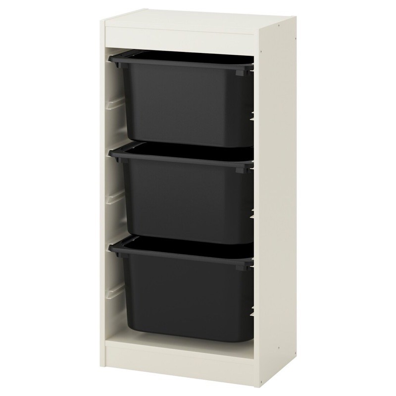 ตู้ลิ้นชัก IKEA ลิ้นชัก ตู้ลิ้นชัก 46x30x95cm สีขาว ตู้เก็บของ อุปกรณ์จัดเก็บ ที่เก็บของเล่น ทรูฟัสท์ กล่องลิ้นชักเก็บของ ตู็ลิ้นชัก