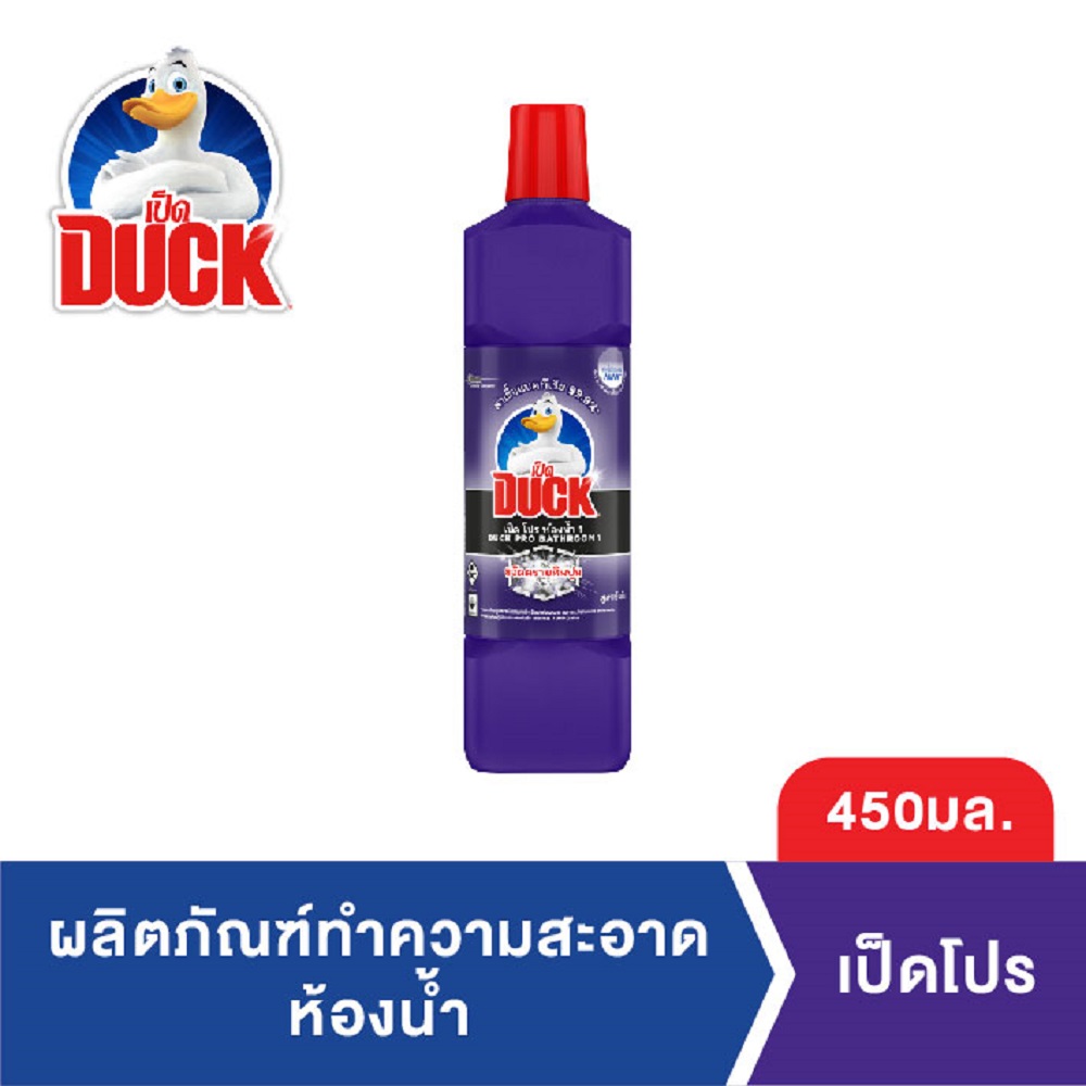 เป็ดโปร น้ำยาล้างห้องน้ำ 450 มล. Duck Pro Bathroom Cleaner 450ml