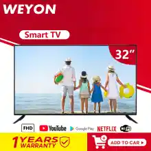 ภาพขนาดย่อของภาพหน้าปกสินค้าWEYON Smart TV ทีวี 32 นิ้ว โทรทัศน์ สมาร์ททีวี LED Wifi FULL HD Android TV ราคาถูกทีวี จอแบนสามารถรับชม YouTube/Internet ได้โดยตรง สามารถเชื่อมต่อกับอินเทอร์เน็ต จากร้าน WEYON GL บน Lazada ภาพที่ 1