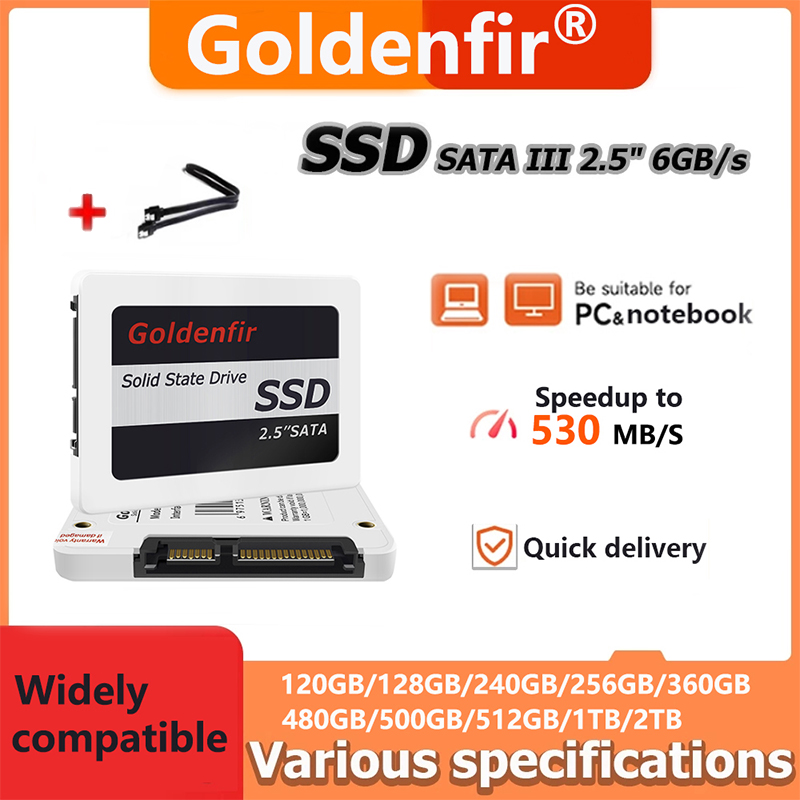 goldenfir 2.5 SSD 120GB 128GB 240GB 256GB 480GB 500GB 512GB 360GB 1TB internal solid state drive hard disk disc for PC desktop laptop
