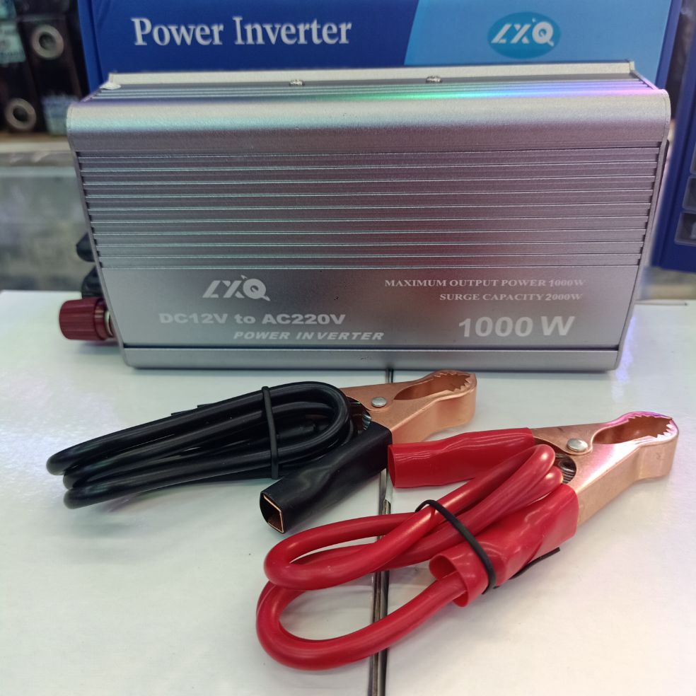 LXQ Inverter Solar power 1000W 12vออก220v Modified Sine Wave อินเวอร์เตอร์ ตัวแปลงไฟบ้านเป็นไฟรถยนต์