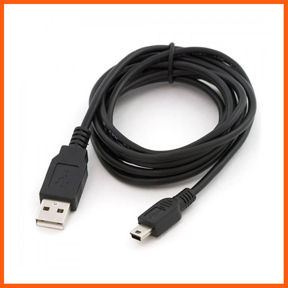 Best Quality USB 2.0 Am to mini usb 5p 3.3m สายชาร์จกล้องติดรถยนด์ อุปกรณ์เสริมรถยนต์ car accessories อุปกรณ์สายชาร์จรถยนต์ car charger อุปกรณ์เชื่อมต่อ Connecting device USB cable HDMI cable