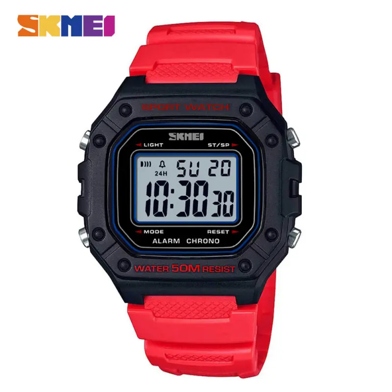 ภาพหน้าปกสินค้าSKMEI Men Sports Watches Waterproof Watch Stopwatch LED Backlight Alarm Chrono Digital Wristwatches 1496 จากร้าน SKMEI บน Lazada