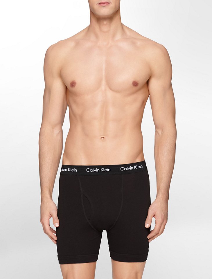Calvin Klein Black Cotton Men's Boxer main image 1