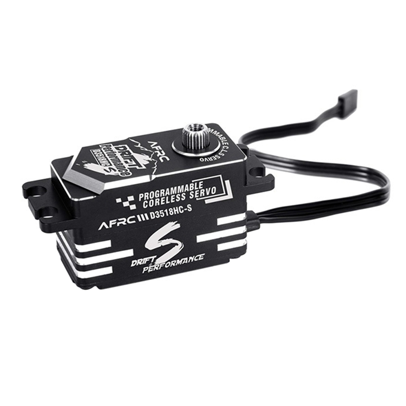 Afrc d3518hc s low profile programmable smart hv coreless servo for