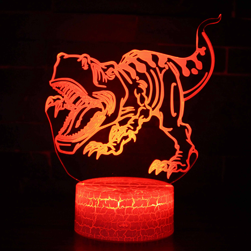 3D LED Night Light Dinosaur Series Lamp 16Colors Change Night light Remote Control Table Lamps Toys Gift For Kid Home Decoration