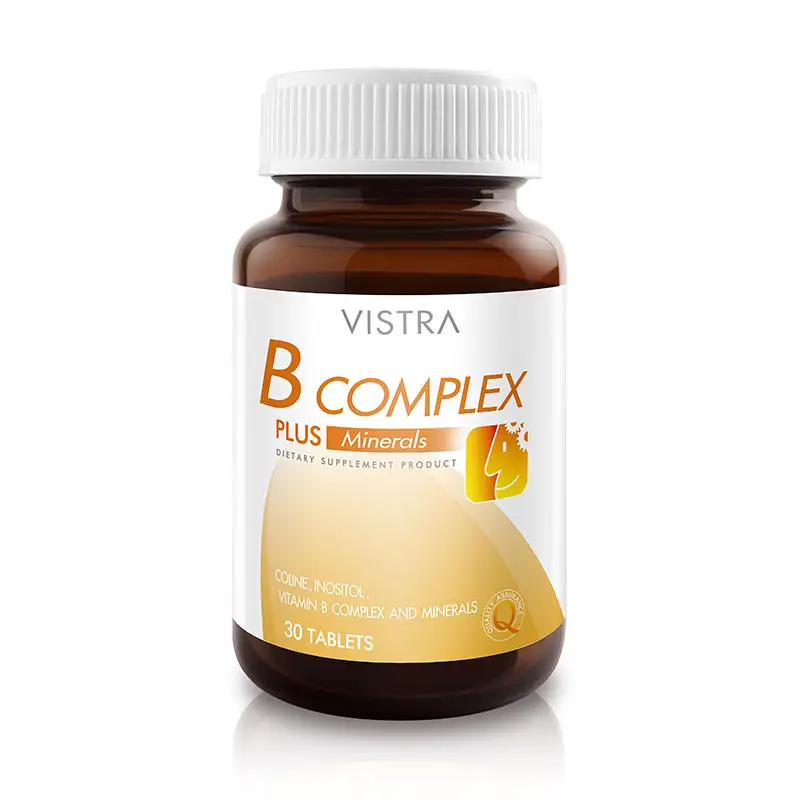 ภาพสินค้าVistra B-Complex Plus Minerals 30's วิสทร้า บีคอมเพล็กซ์ มิเนรอล 30 จากร้าน B-FIT & WELL บน Lazada ภาพที่ 1