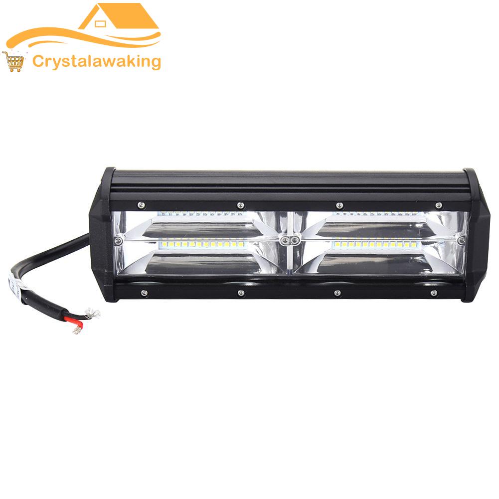 7in 216 วัตต์ LED แถบแสงสำหรับทำงาน Off - road Spot แสงสีขาวโคมไฟ (สีดำ) - INTL