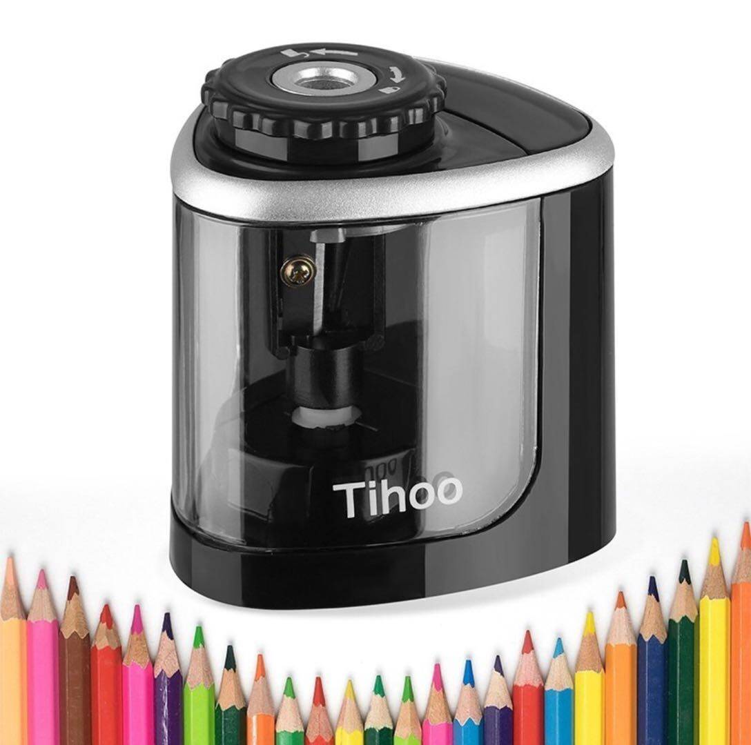 ( รหัส 8005 ) Tihoo กบเหลาดินสออัตโนมัติ ✏️ กบเหลาดินสอไฟฟ้า 1 ช่อง มี 1 สี กบเหลาดินสอ
