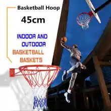 ภาพขนาดย่อของสินค้าBasketball Hoop ห่วงบาสเกตบอล แขวนติดผนังขอบโลหะ ขนาด 45 Cm รุ่น ห่วงบาสเกตบอลแขวนติดผนังขอบโลหะเป้าหมายกำไรสุทธิสินค้ากีฬา 45ซม Basketball Hoop โครงโลหะติดผนัง(รวมเฉพาะขอบและสุทธิ)