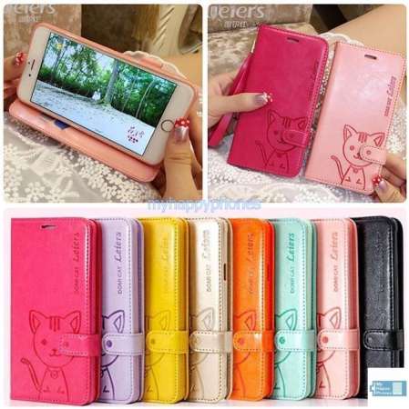 เคสกระเป๋า domi cat  vivo y81 red