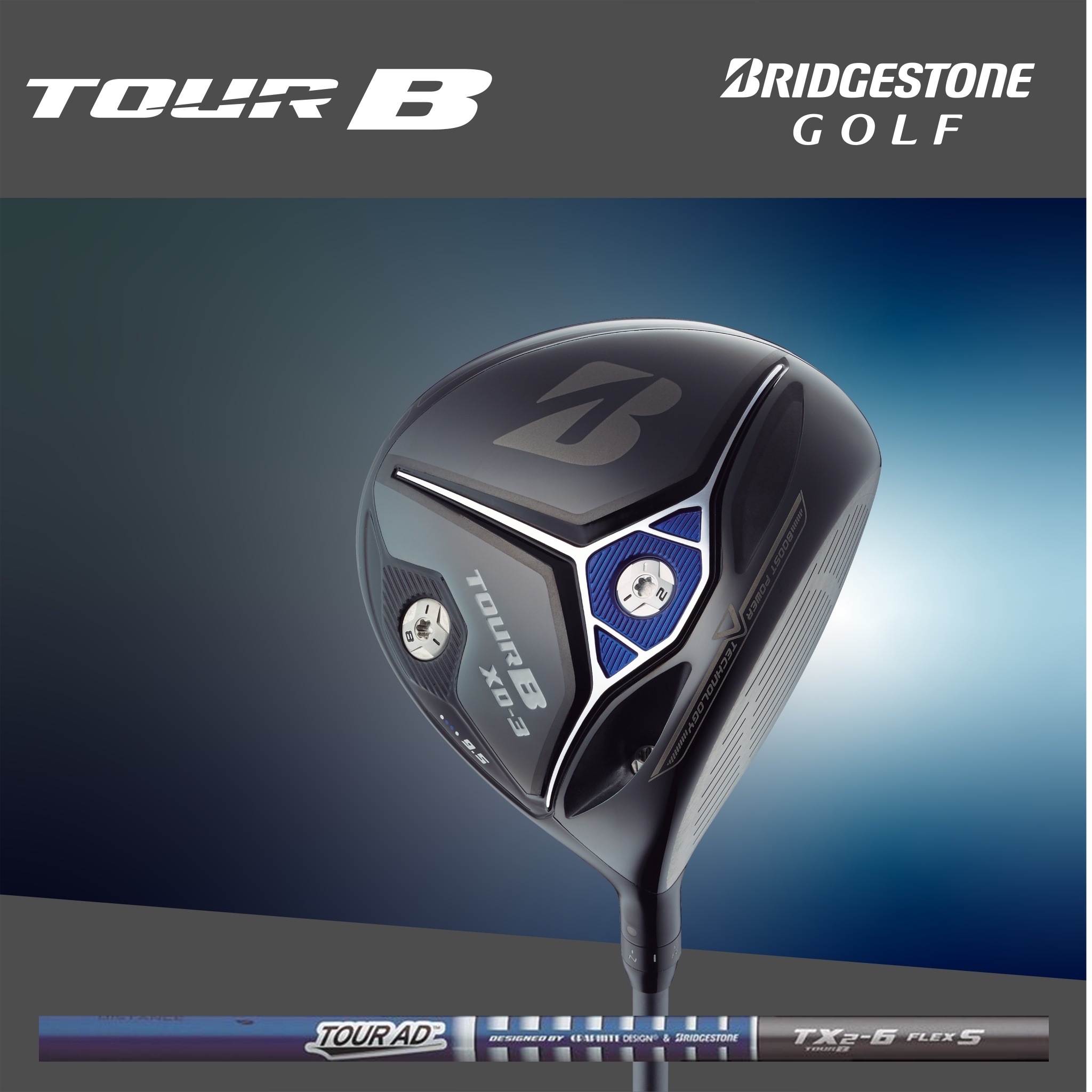 หัวไม้ Bridgestone golf - Tour B XD-3 driver with original TX2-6 carbon shaft