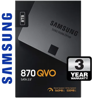 Samsung 8TB 870 QVO SATA3 6GB/s 2.5" SSD