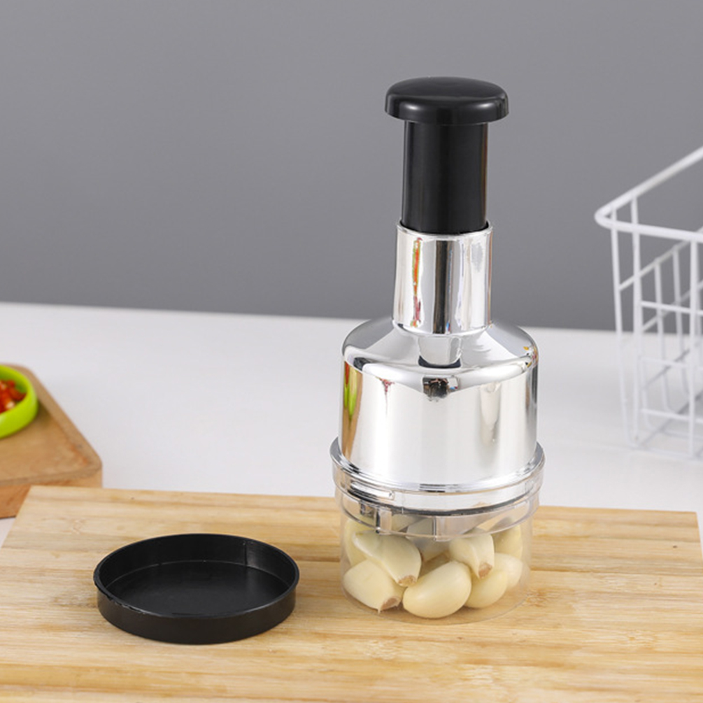 Hand Press Garlic Chopper MultiFunction Manual Onion Cutter Vegetable