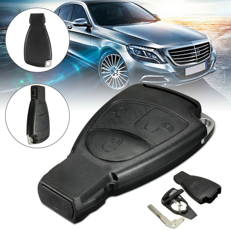 Remote Smart Key Shell Case W/ Blade For Mercedes Benz C E S Class