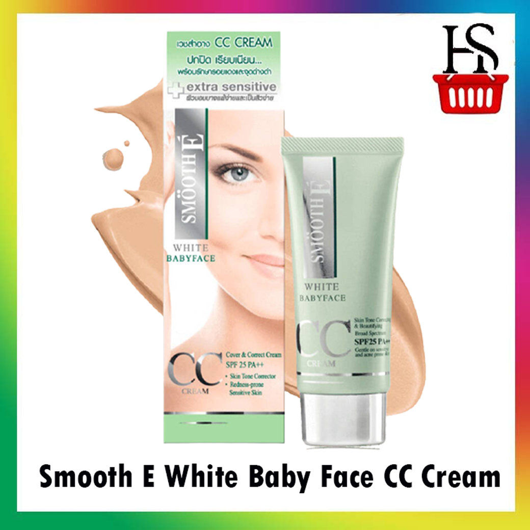 Smooth E White Baby Face CC Cream สมูทอี ซีซี ครีม 7g.